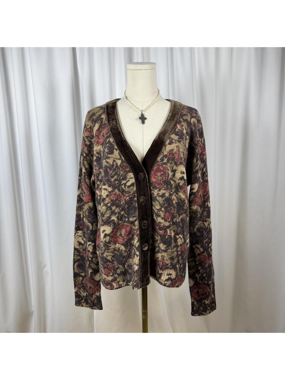 Velvet vintage cardigan